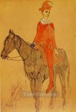 Arlequin a cheval 1905 Cubistas Pinturas al óleo
